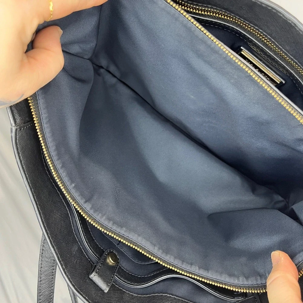 Tory Burch Tote Bag Black Saffiano Leather Shoulder Bag‎ Work Travel